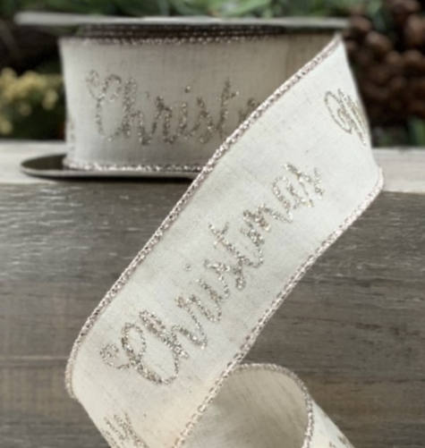 Glitter Script Ribbon