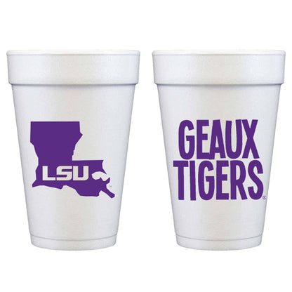 LSU Geaux Tigers Cups 10ct
