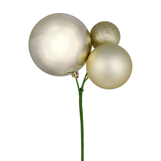 18" Champagne Ornament Pick