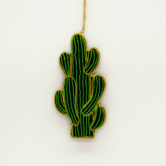 Cactus Beaded Ornament