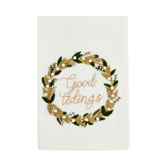 Good Tidings Wreath Towels