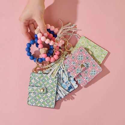 Ocean Breeze Keychain Wristlet Wallet