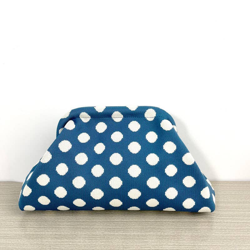 Dot Woven Clutch Purses