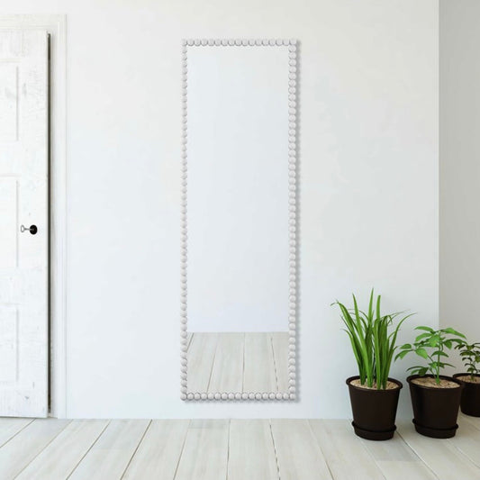 Serna White Tall Mirror