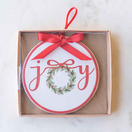 Joy Wreath Ornament