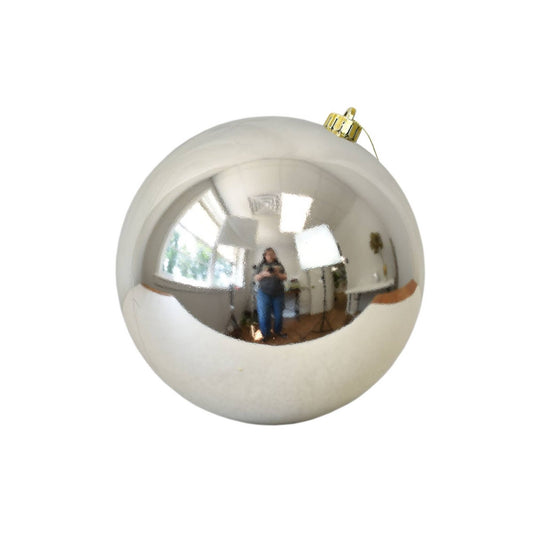 6" Shiny Ball Ornament - Champagne