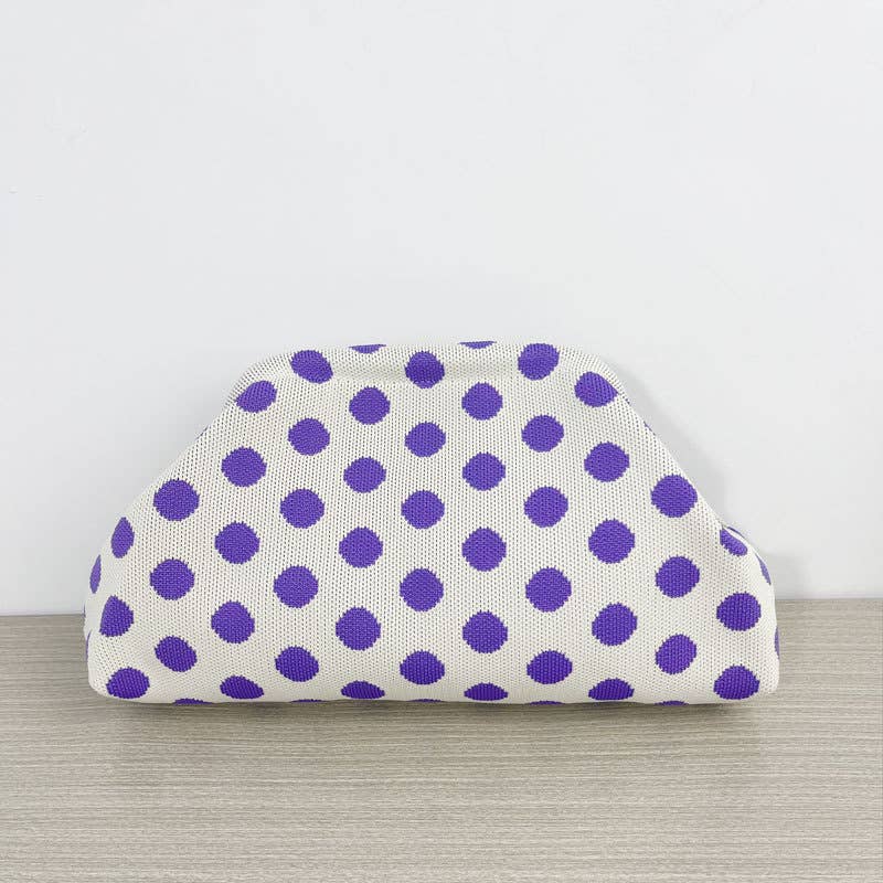 Dot Woven Clutch Purses