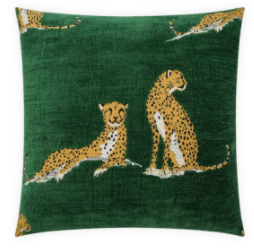 Big Iris Pillow - Emerald