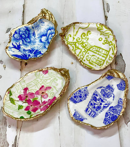 Cherry Blossom Oyster Trinket Dish