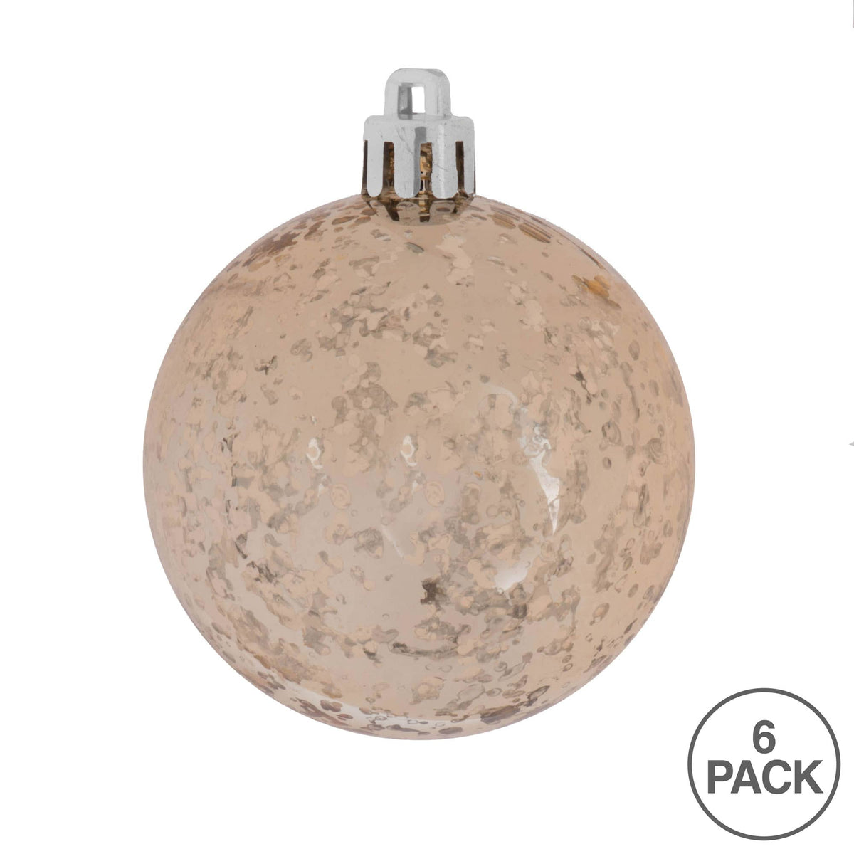 4" Gold Shiny Mercury Ball Ornament