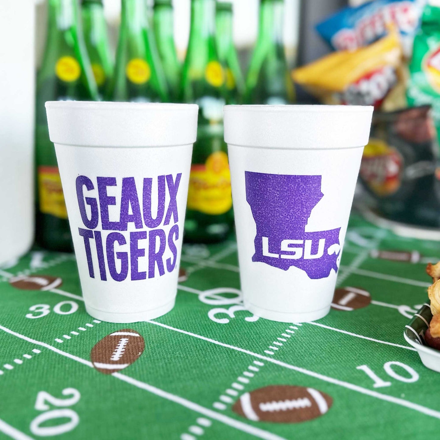 LSU Geaux Tigers Cups 10ct