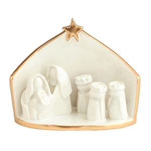 Gold Edge Nativity Scene
