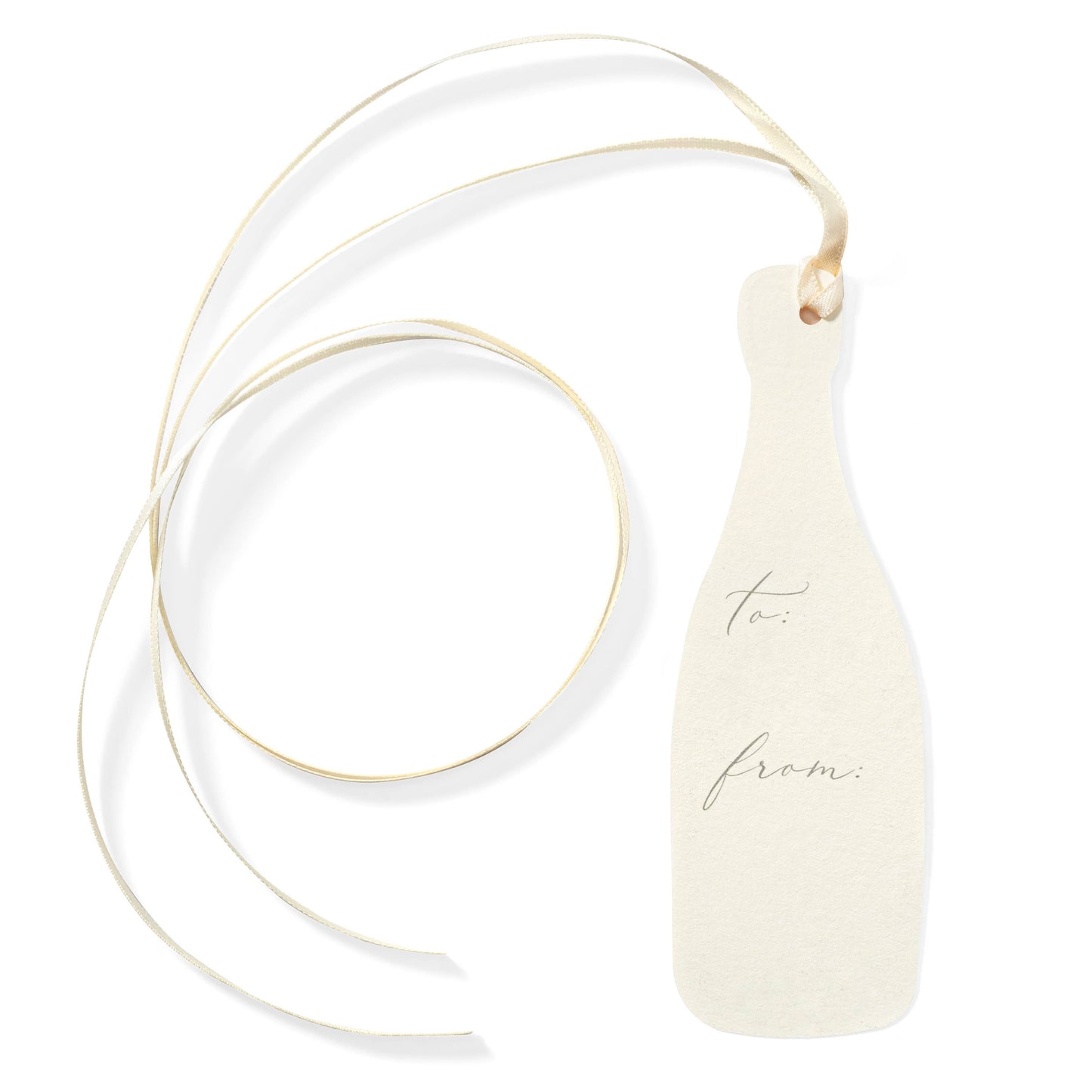 Champagne Bottle Pretty Gift Tag