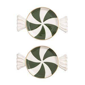 Green Candy Tidbit Plate