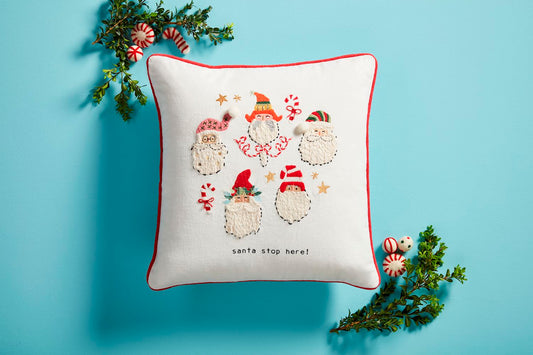 Santa Stops Here Pillow