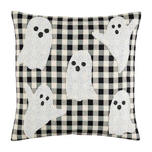 Plaid Ghost Pillow