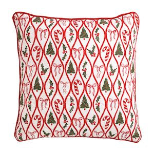 Tree Block Print Quilted pillow