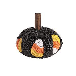 Candy Corn Pumpkin Beaded Pumpkin