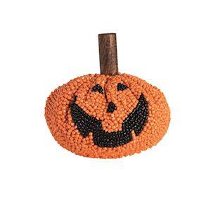 Pumpkin Face Beaded Pumpkin