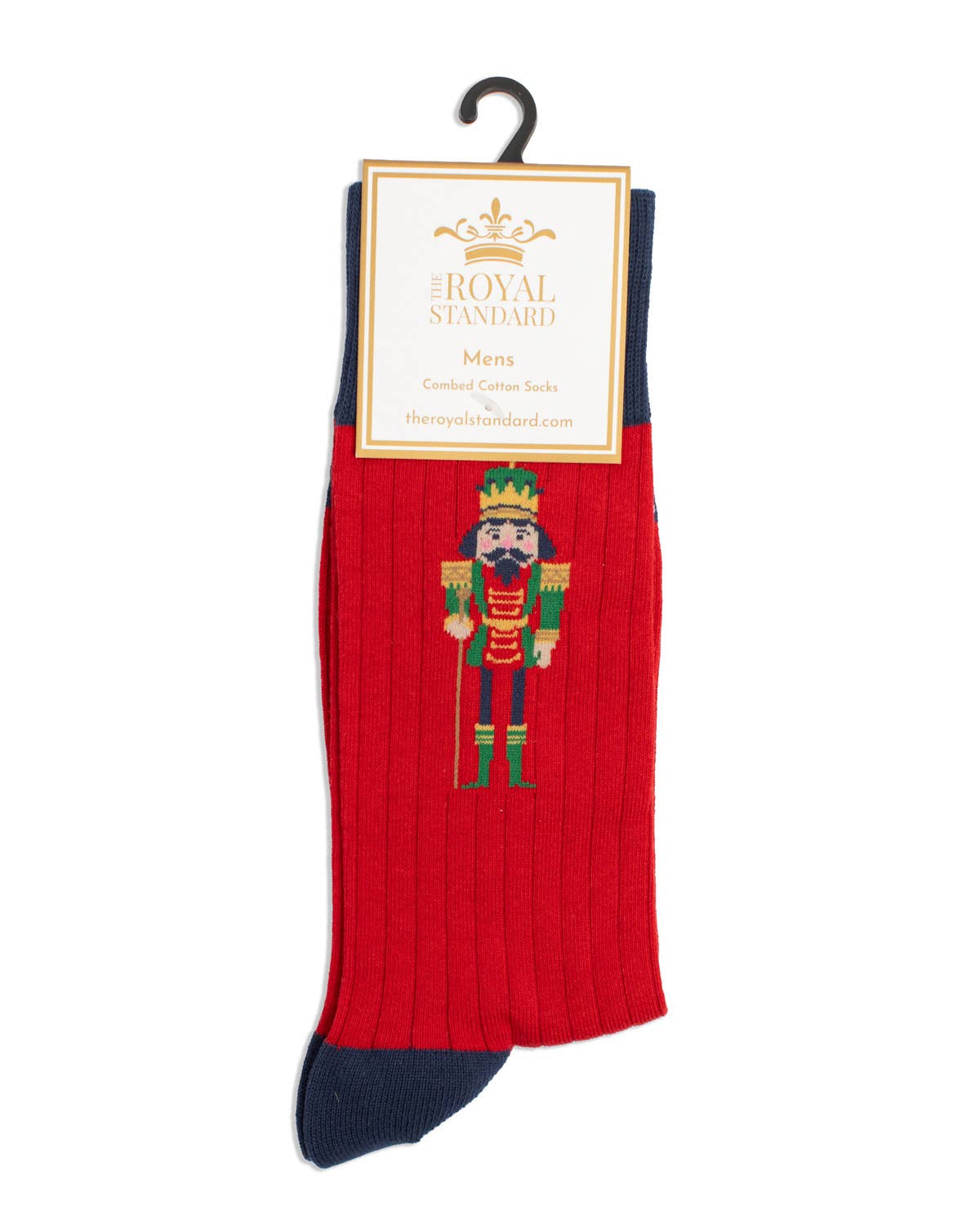 Men's Nutcracker Parade Socks   Dark Red/Navy/Multi   One Size