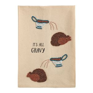 Gravy Beaded Hand Towel
