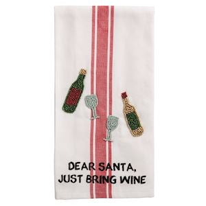 Wine Sequin Towel