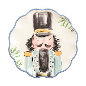Blue Nutcracker Dessert Plate