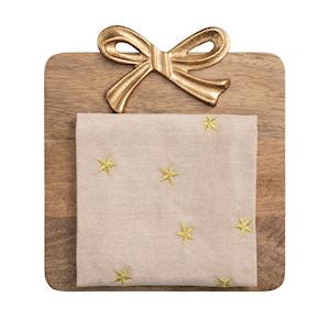 Gold Bow Square Board Set