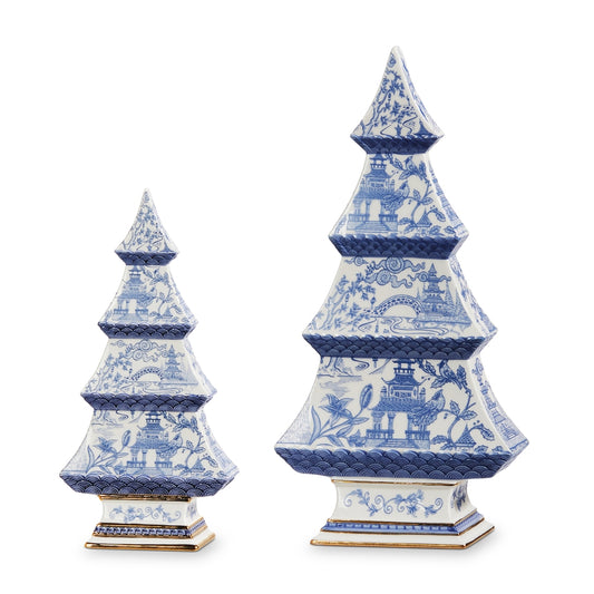 Blue Chinoiserie Tree - Large