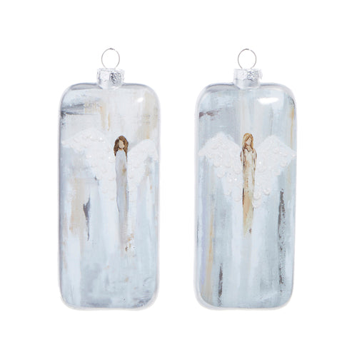 6" Glass Angel Ornament