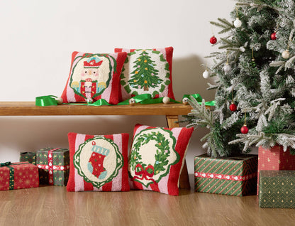 Holiday Frames Nutcracker Hook Pillow