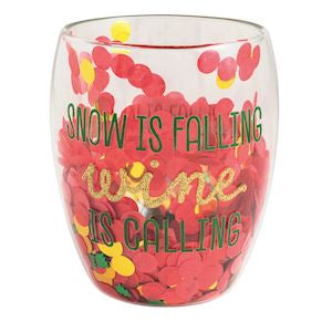 More Merry Confetti Wine Glass Set