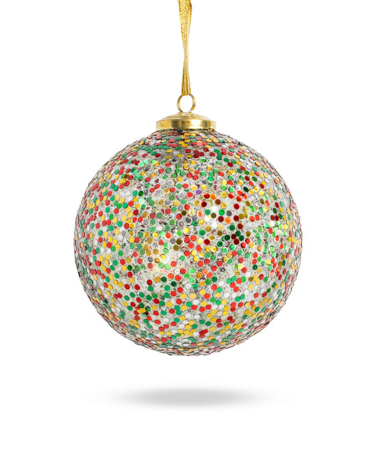 Glisten Ornament, Red/Green/Gold
