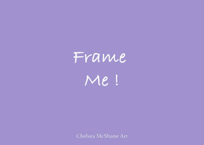 "Horned Frog" Framable Card