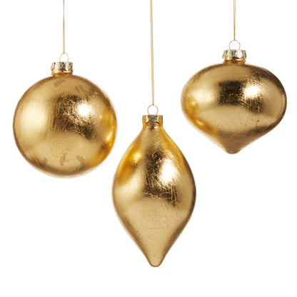 Gold Leaf Ornament - Wide