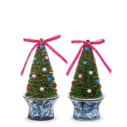 Tree In Chinoiserie Pot Ornament
