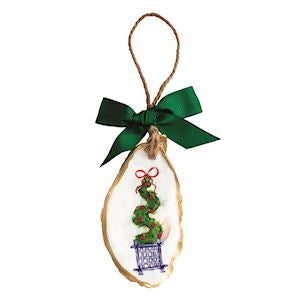 Spiral Topiary Oyster Ornament