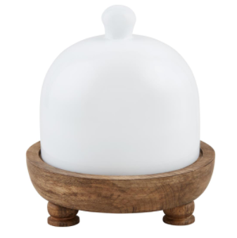 Milk Glass Cloche Set