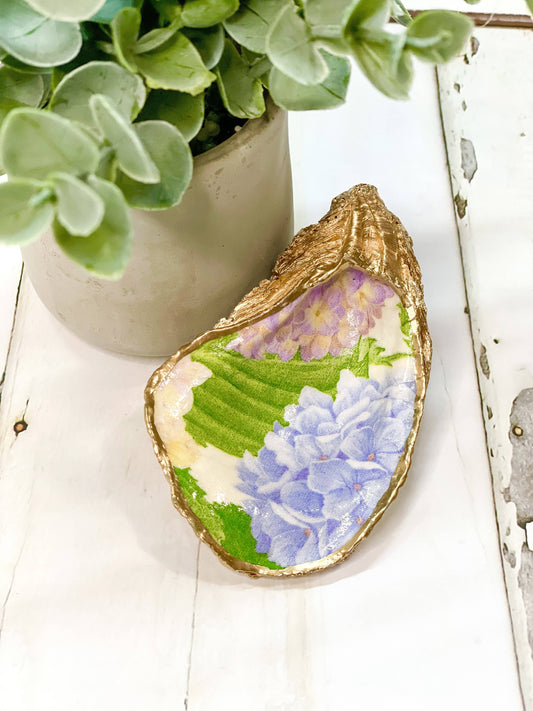 Hydrangea Oyster Trinket Dish