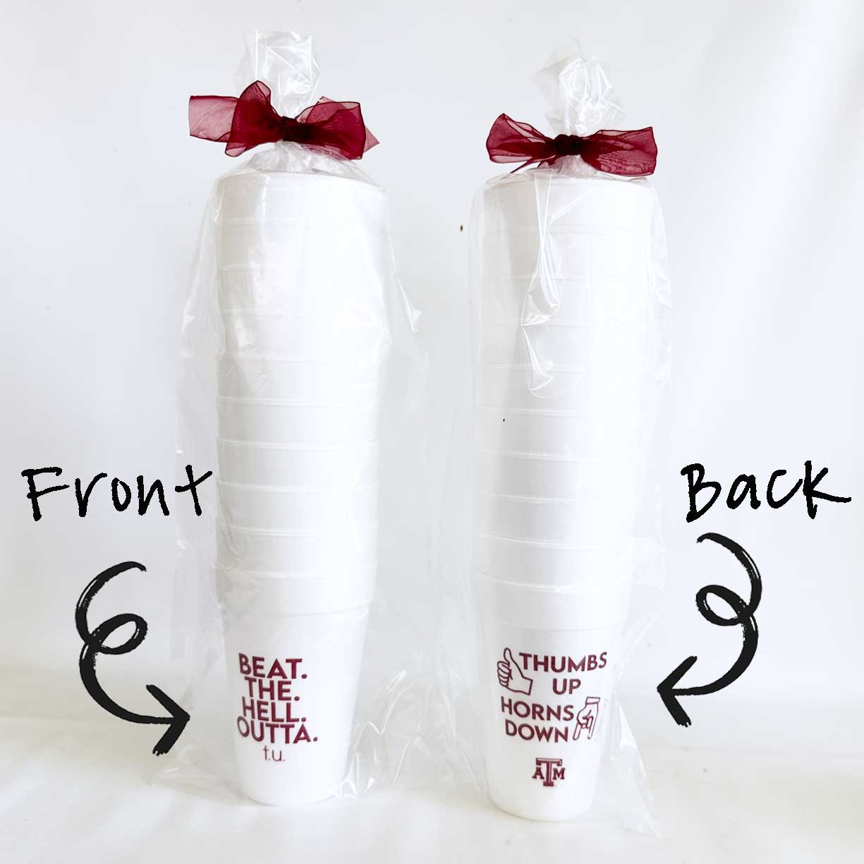 Texas A&M - Thumbs  Up Horns Down 10 ct