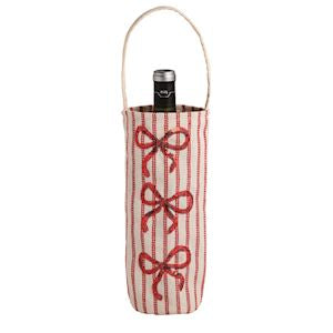 Bow Sequin Wine Bag