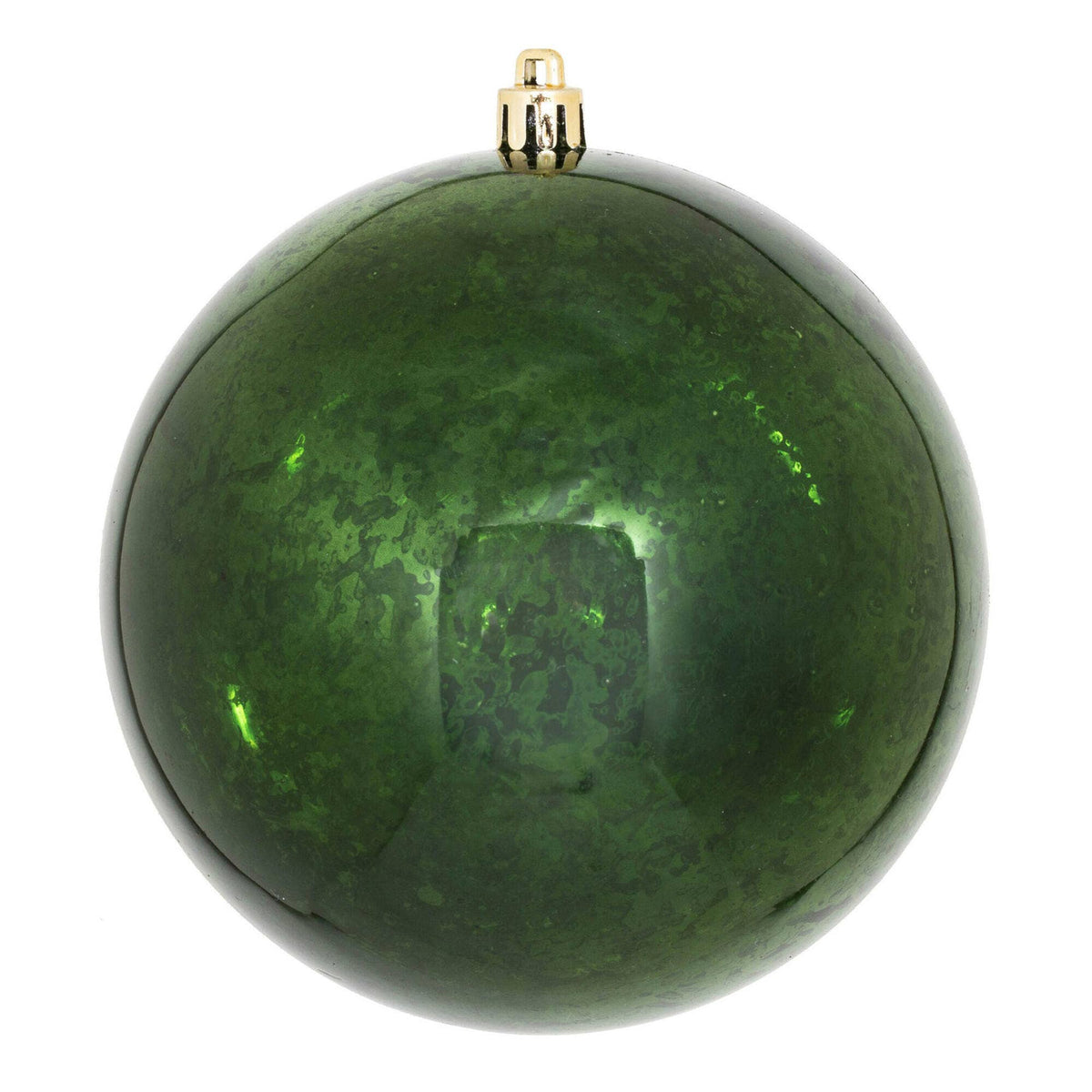 4.75" Moss Green Mercury Ball Ornament