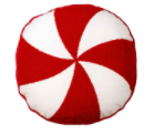 Peppermint Pillow Red