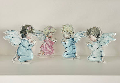 "Tiny Wings IV" Large acrylic shelfie