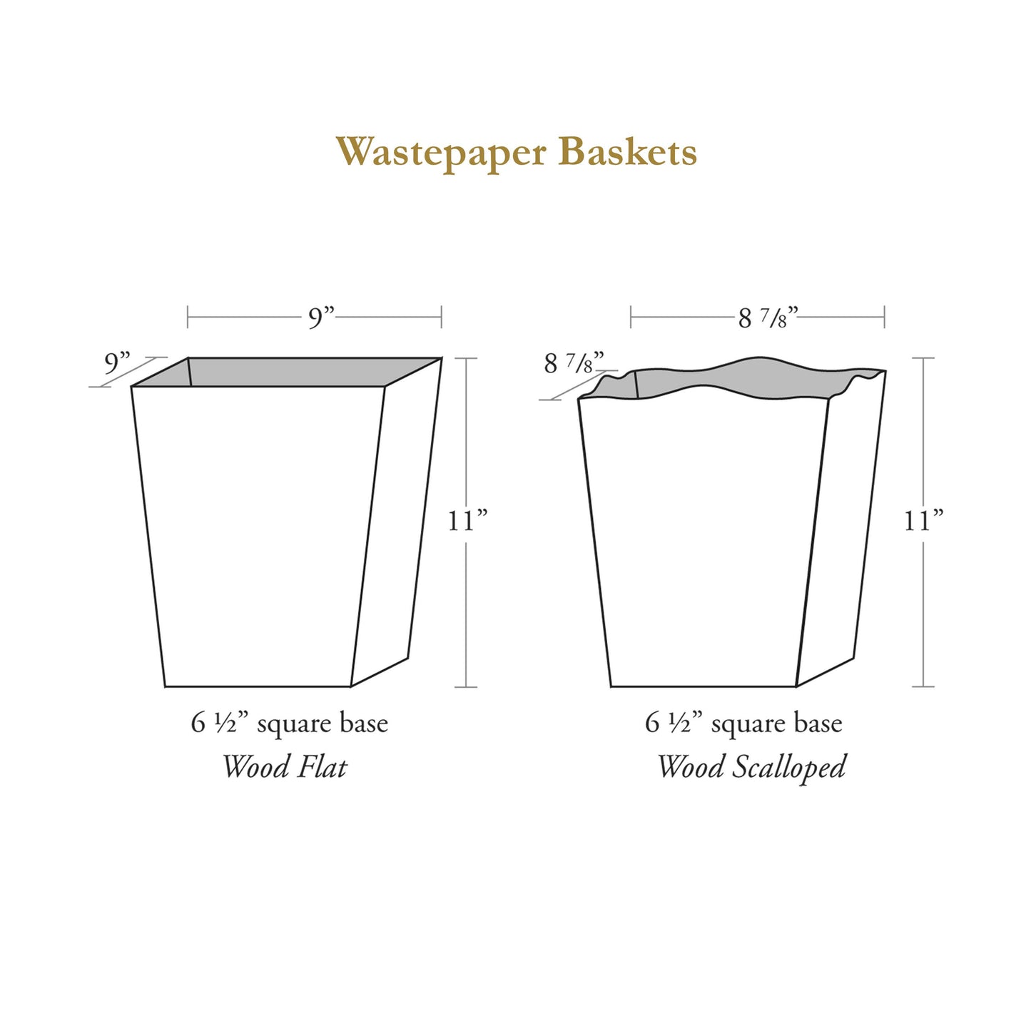 Laura Park Navy Palm Handmade Wastepaper Basket