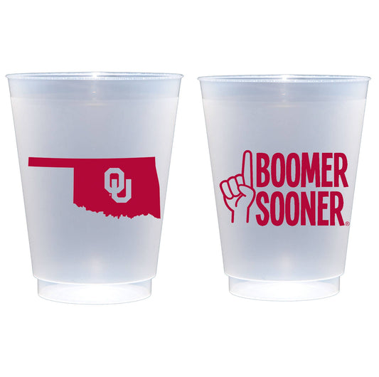 Oklahoma University Boomer Sooner Cup 10 Pack