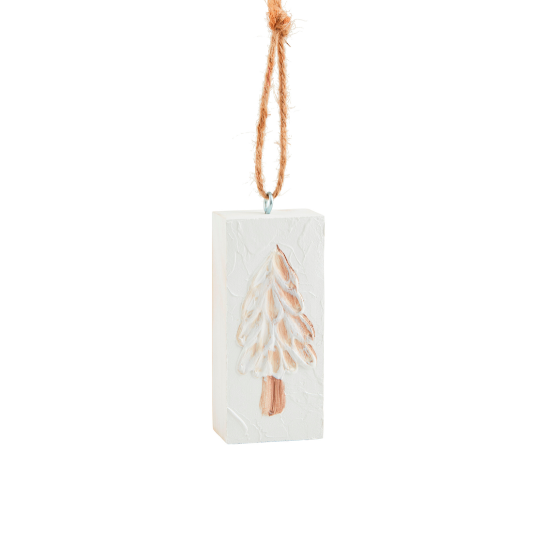 Christmas Tree White Ornament