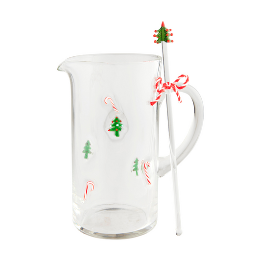 Glass Pitcher & Stirrer Set