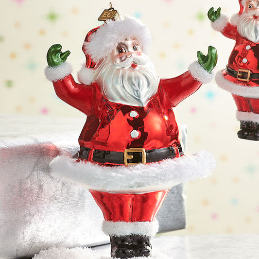 7.5" Retro Santa Ornament