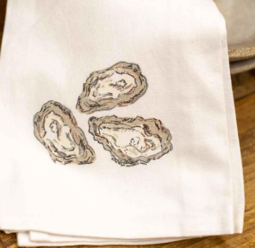 Oyster Wreath Hand Towel